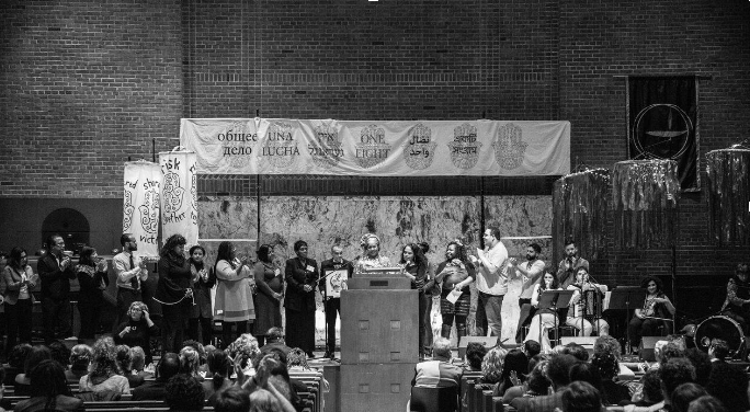 Black and white photo of the justice committee